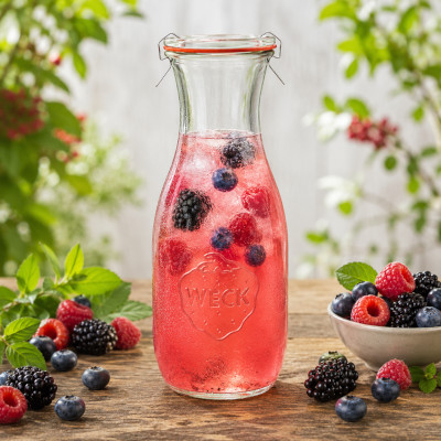 beerenlimonade im WECKglas Grafik Rezepte mit Weck und Twist-Off Gläsern 1