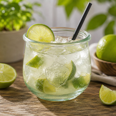 Caipirinha im WECKglas Grafik Rezepte mit Weck und Twist-Off Gläsern 7