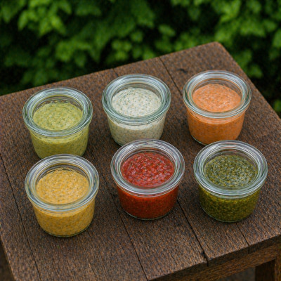 Dips im WECK-Glas Grafik Rezepte mit Weck und Twist-Off Gläsern 1