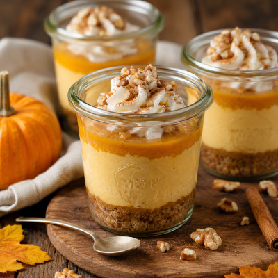 Kürbisdessert Grafik Rezepte mit Weck und Twist-Off Gläsern 1