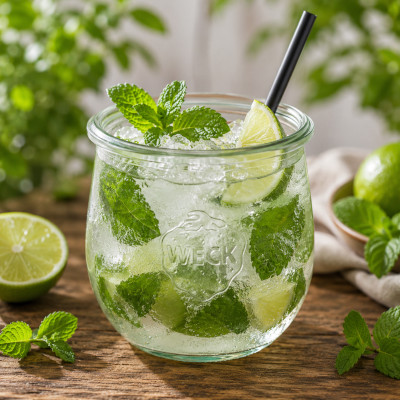 Mojito im WECKglas Grafik Rezepte mit Weck und Twist-Off Gläsern 6