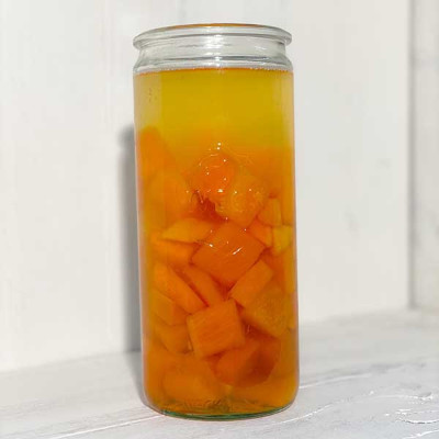 Kürbis im WECK Glas einkochen Eingeweckter Kürbis im WECK Glas